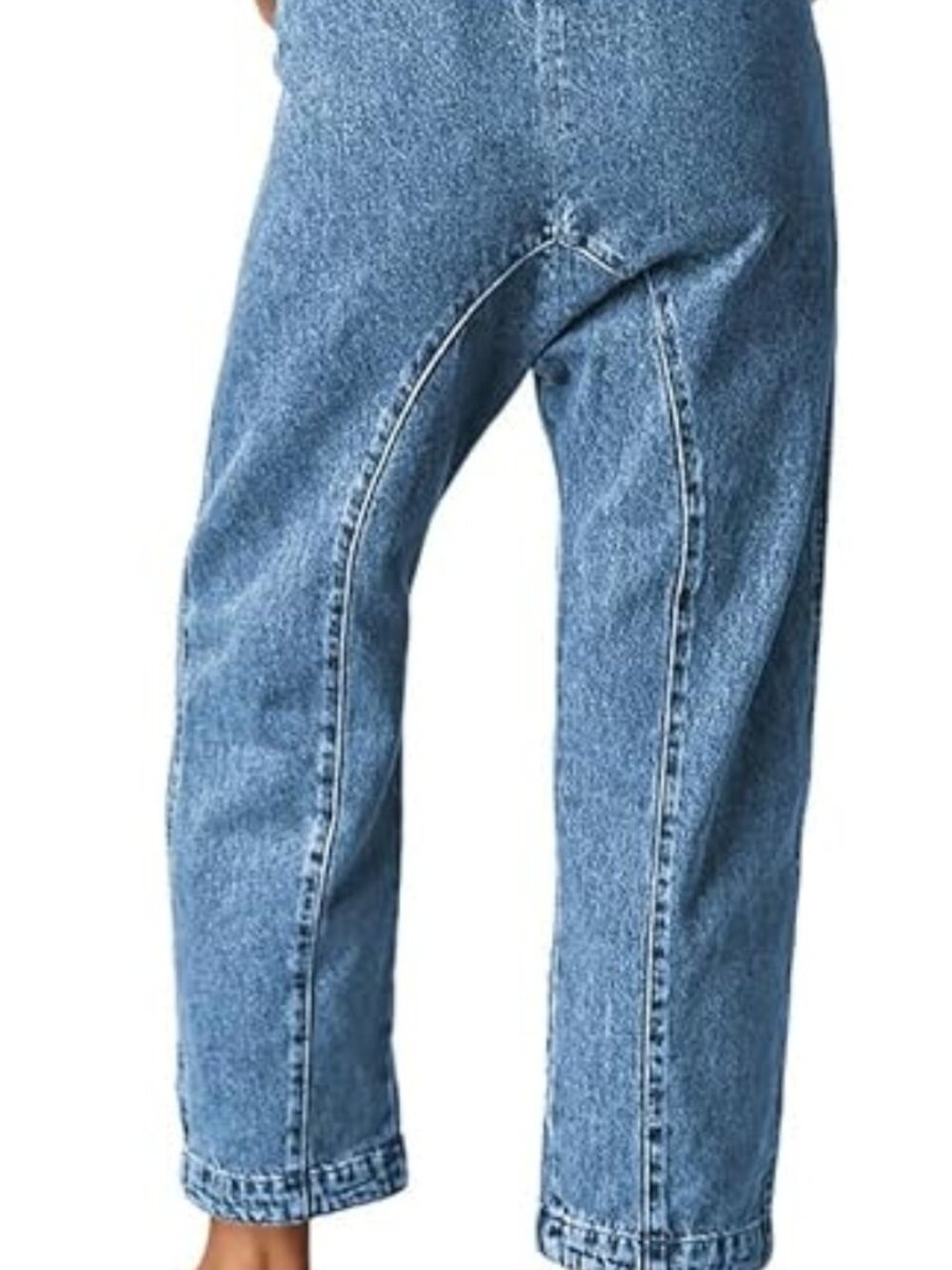 High Roller Pull Strap Iconic Light Blue Jumpsuit - Picture 3 of 8